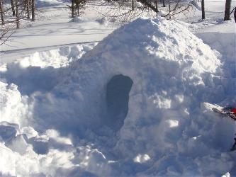 Bild zu Schneehöhlenbau